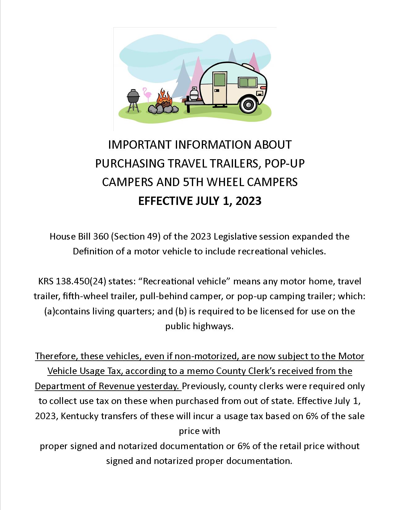 Camper Info