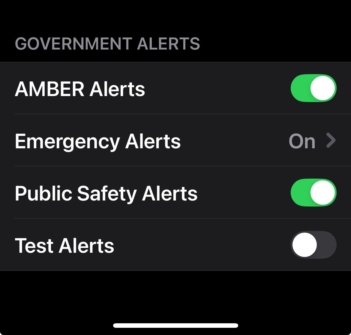 iPhone Notification Setting